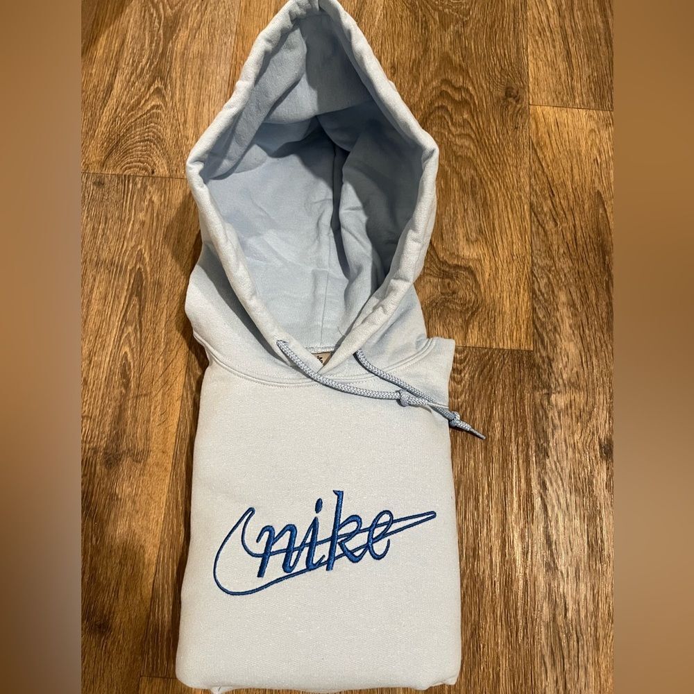 Custom Nike Blue Hoodie
